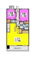 浄水通りパークホームズ - 所在階***階の間取り図 5661