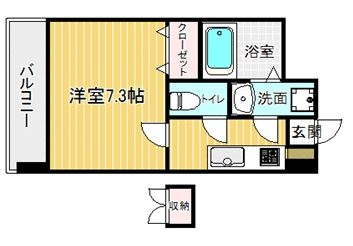 サヴォイ　博多ブールバール505号室-間取り