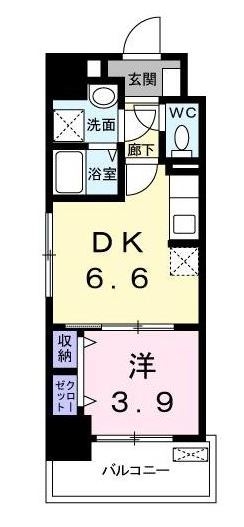 エンブレイス博多駅南603号室-間取り