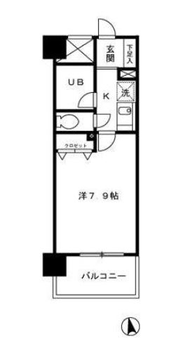 ベイフロント大手門403号室-間取り