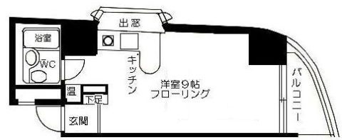 ロマネスク博多駅前324号室-間取り