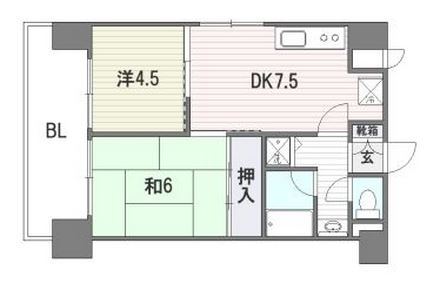 フォーラム姪浜エミネンス501号室-間取り