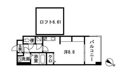 エスティメゾン薬院1116号室-間取り