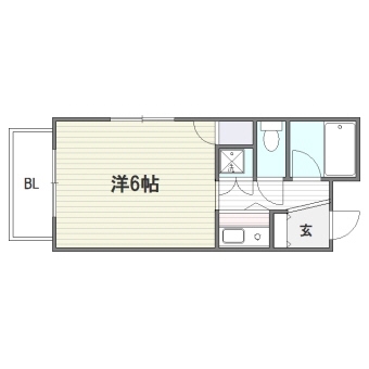 ｓｉｇｍａ　ｃｏｒｐｏｒａｔｉｏｎ博多402号室-間取り