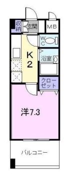 シャンテ吉塚 - 所在階 の間取り図