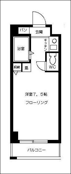 パンルネックス・クリスタル大濠II505号室-間取り