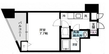 ラフォーレ赤坂アネックス502号室-間取り