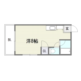 プロスパー別府305号室-間取り