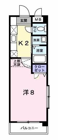 サンシルエーラ201号室-間取り