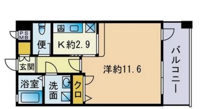 ピュアドームグランテージ博多1205号室-間取り