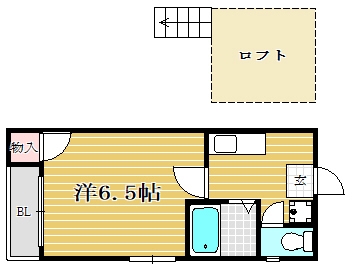 アミ薬院202号室-間取り