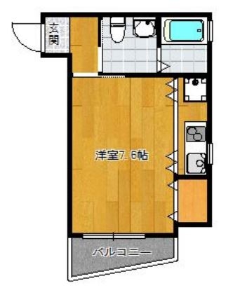 ジュセンドーム前203号室-間取り