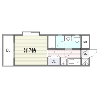 マジェスティック井尻401号室-間取り