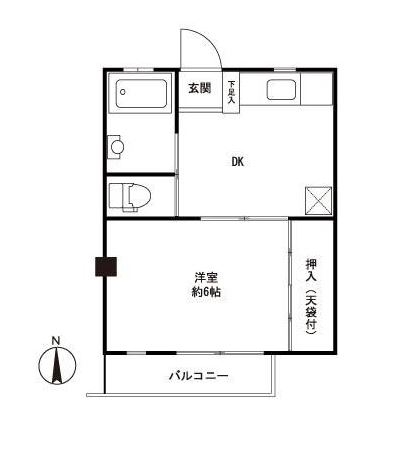 友栄ビル505号室-間取り