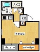 ワコービル - 所在階***階の間取り図 6748