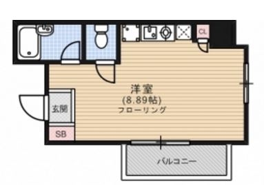 メゾン・ド・唐人601号室-間取り