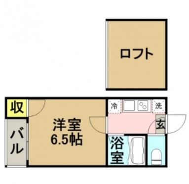 チェリーハウス博多205号室-間取り