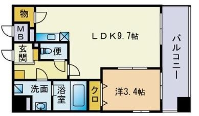 グリンレスト601号室-間取り