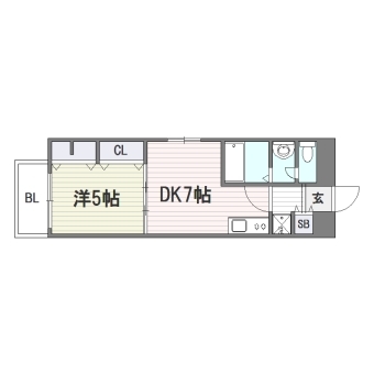 サムティ舞鶴802号室-間取り