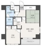 メルクリオけやき通り - 所在階 の間取り図