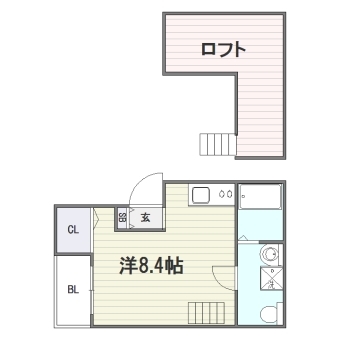 あーばんらいふ箱崎201号室-間取り