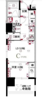 レジデンシャルヒルズリバープレイス - 所在階 の間取り図