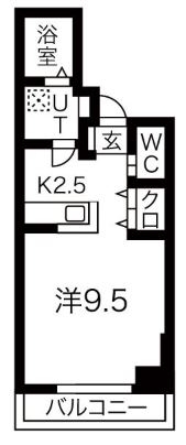 ラクレイス西新レジデンシャルタワー1208号室-間取り