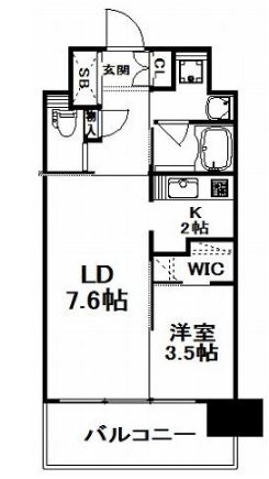 1203号室-間取り