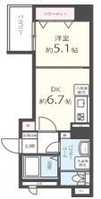 C.P.B.S - 所在階***階の間取り図 8655