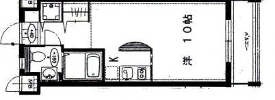 ハウトン古門戸2F号室-間取り