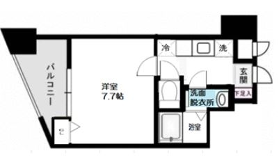 ラフォーレ赤坂アネックス602号室-間取り