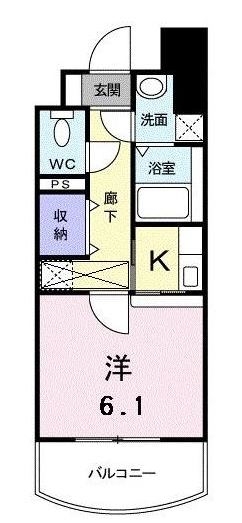 セレーノ・コンフォート大手門1202号室-間取り