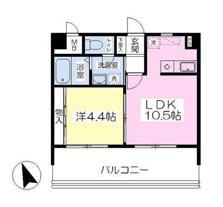 ゼロマクト902号室-間取り