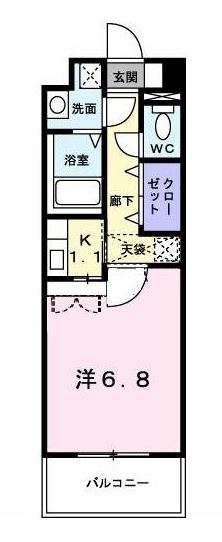 ビオラ・パラッツオ1204号室-間取り