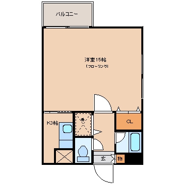 ハビタス２１奈良屋401号室-間取り