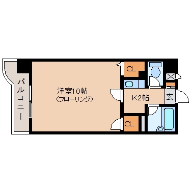 ハピネス岩崎202号室-間取り