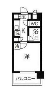 ダイアパレス県庁前202号室-間取り