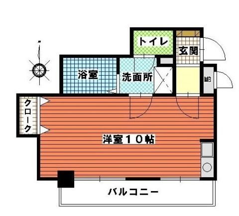 シティライフ博多駅南704号室-間取り