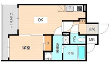 ラフィネス薬院イーストタワー1003号室-間取り