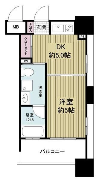 601号室-間取り