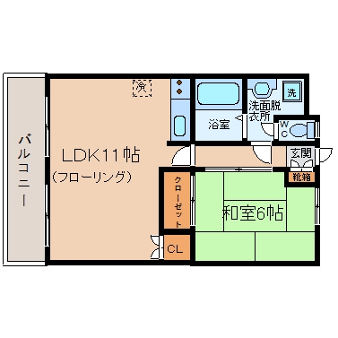 さかえビル305号室-間取り