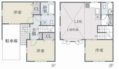 ノースフォレストK101号室-間取り