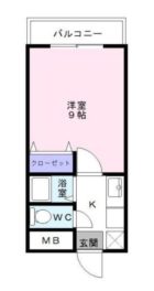 デジュール箱崎 - 所在階3階の間取り図 5951