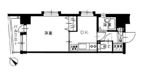 ミ・シュール天神南503号室-間取り