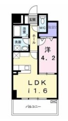 エスポワール豊 - 所在階***階の間取り図 5842