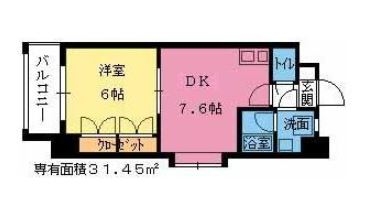 コンドミニアム・ステーションサイド博多202号室-間取り