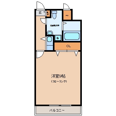 ひろやビル302号室-間取り