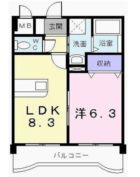 サンエスポワール - 所在階 の間取り図