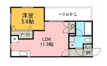 HF九大病院前レジデンス1102号室-間取り