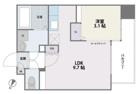 セイスピノス202号室-間取り